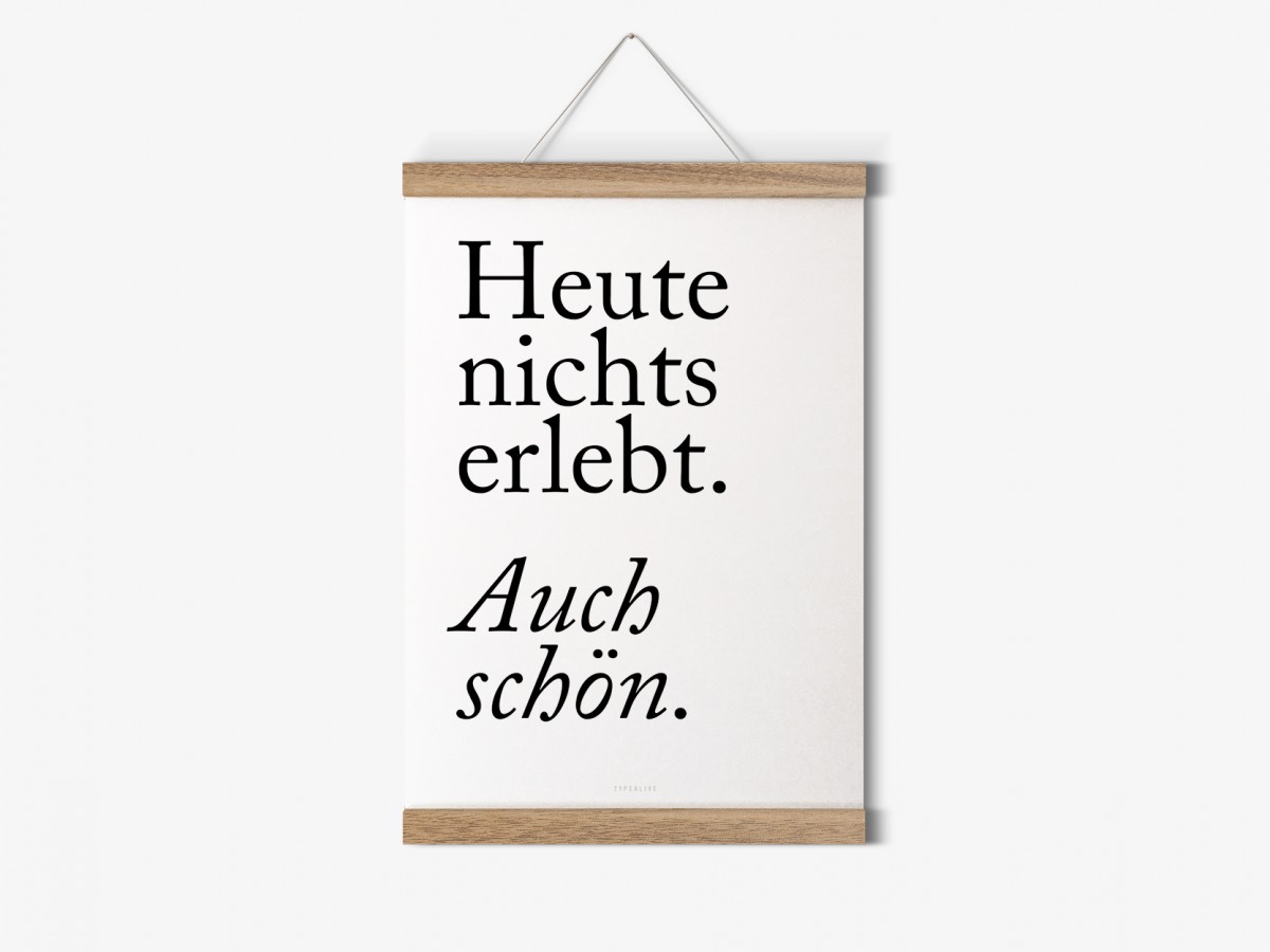 typealive / Magnetische Posterleiste aus Eiche / perfekt für DIN A5-Prints