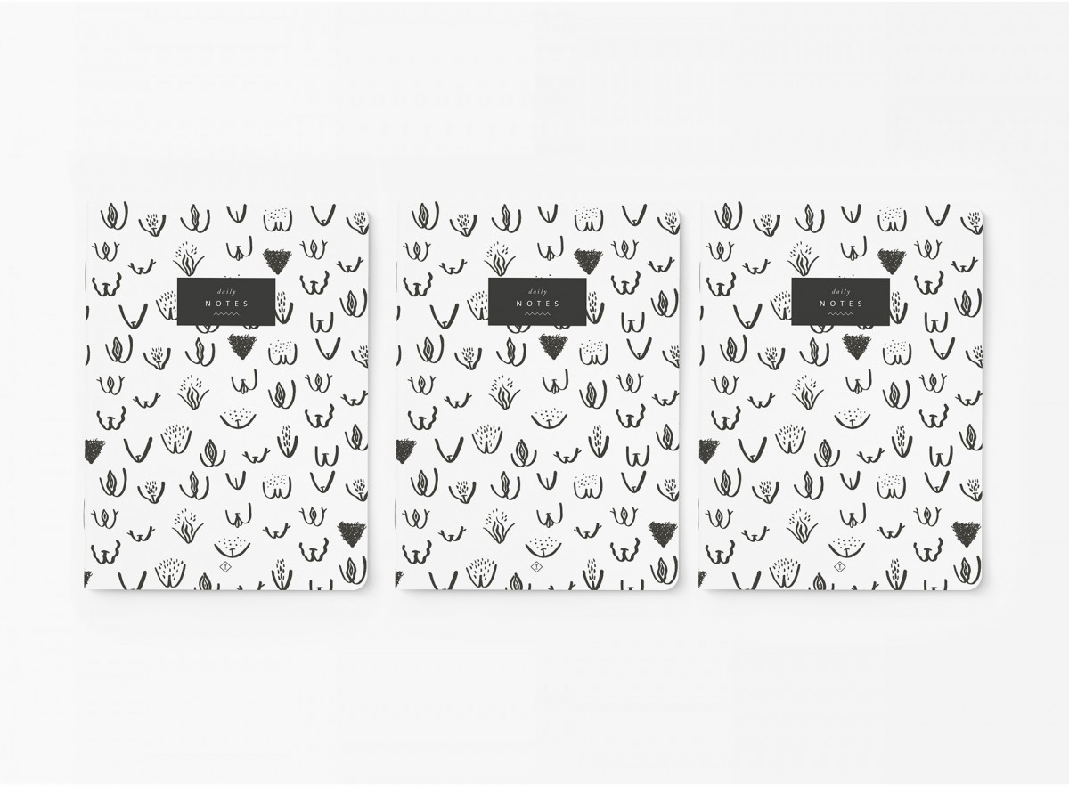 typealive / Notizhefte 3er-Set / Vulvarines