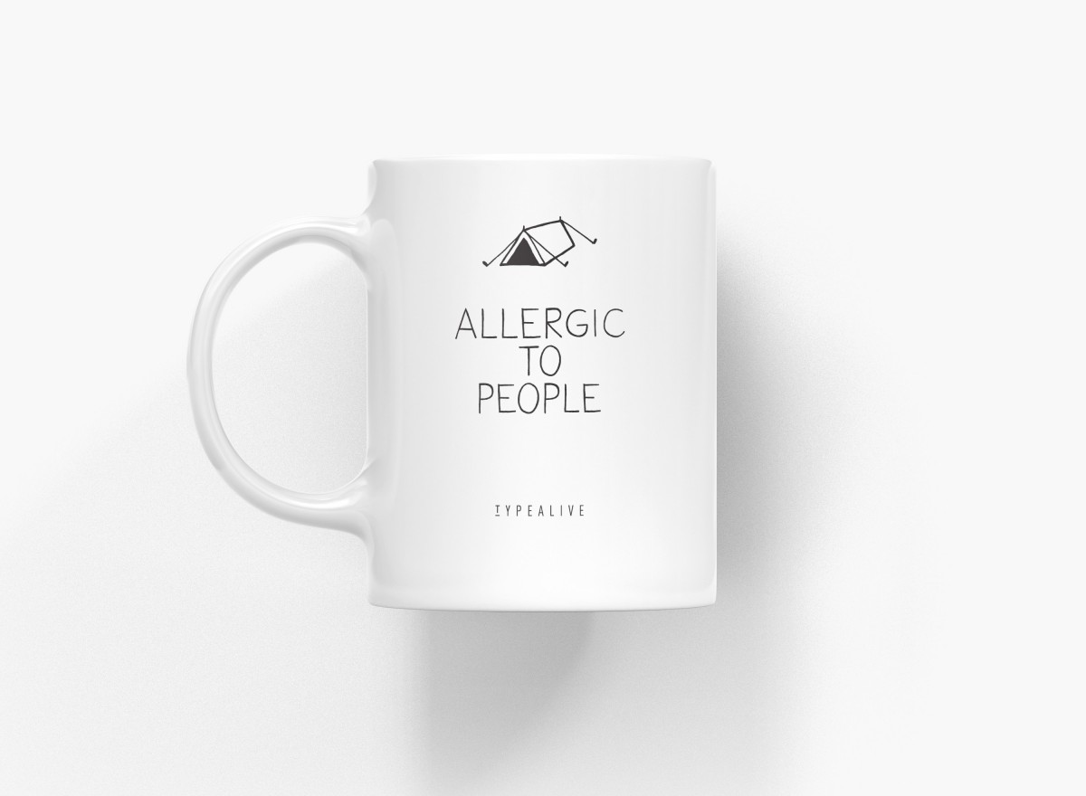 typealive / Tasse aus Keramik / Allergic