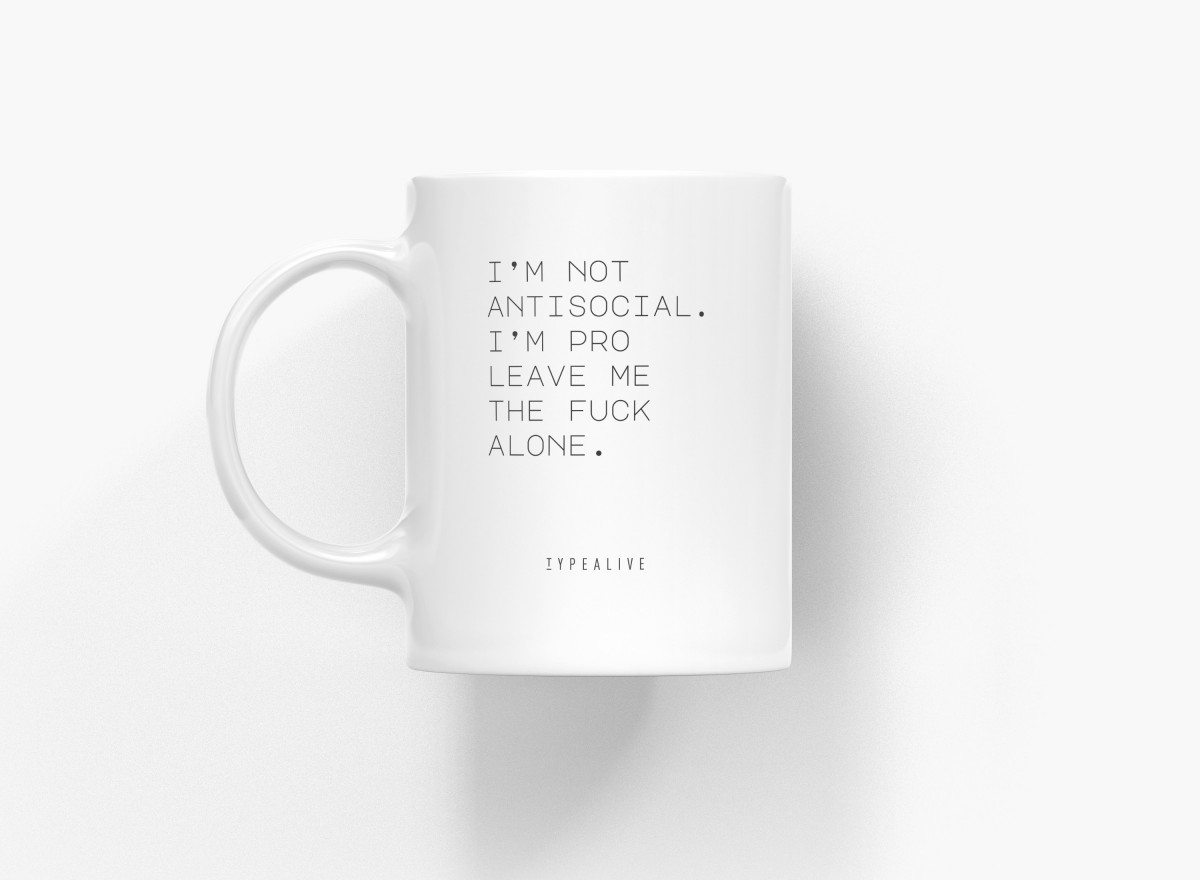 typealive / Tasse aus Keramik / Antisocial