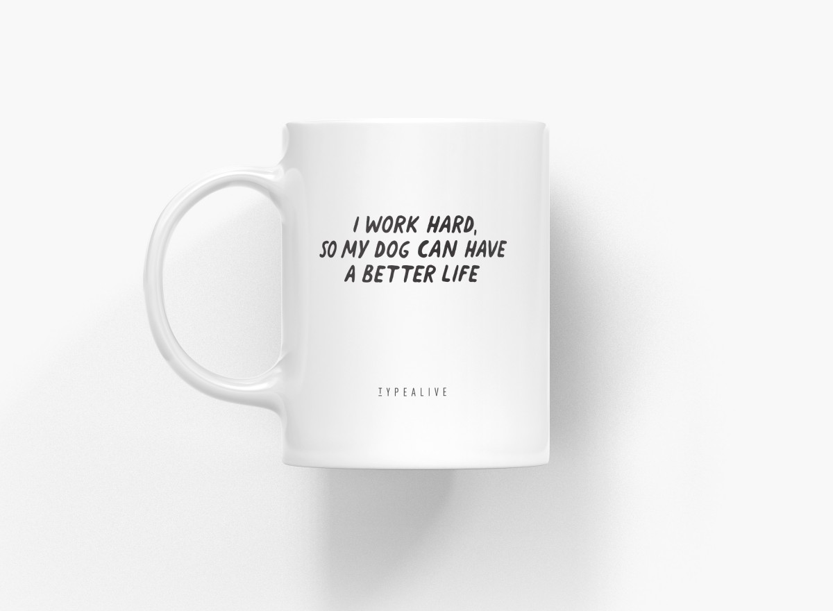 typealive / Tasse aus Keramik / Better Life "Dogs"
