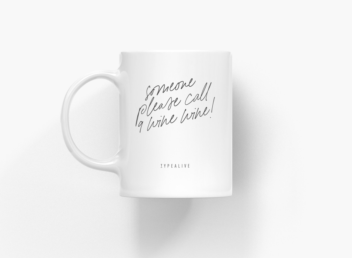 typealive / Tasse aus Keramik / Call 9 Wine Wine