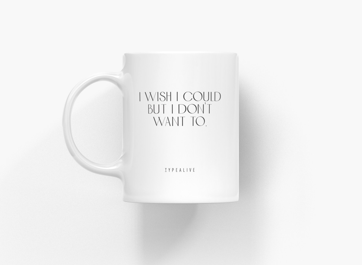 typealive / Tasse aus Keramik / I Wish