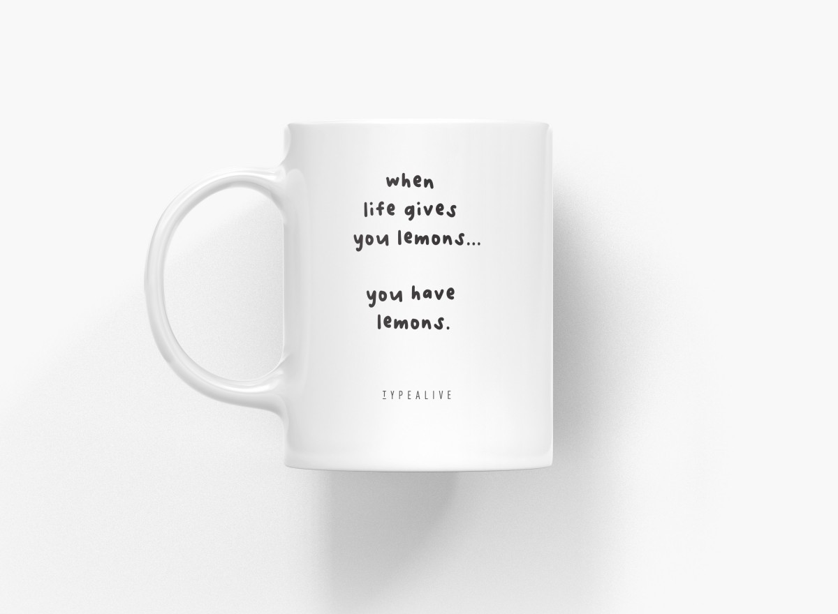 typealive / Tasse aus Keramik / Lemons