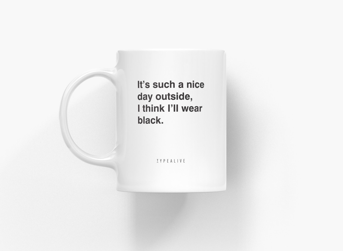 typealive / Tasse aus Keramik / Nice Day