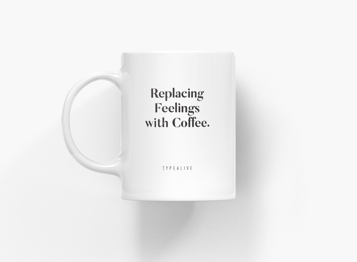 typealive / Tasse aus Keramik / Replacing Feelings