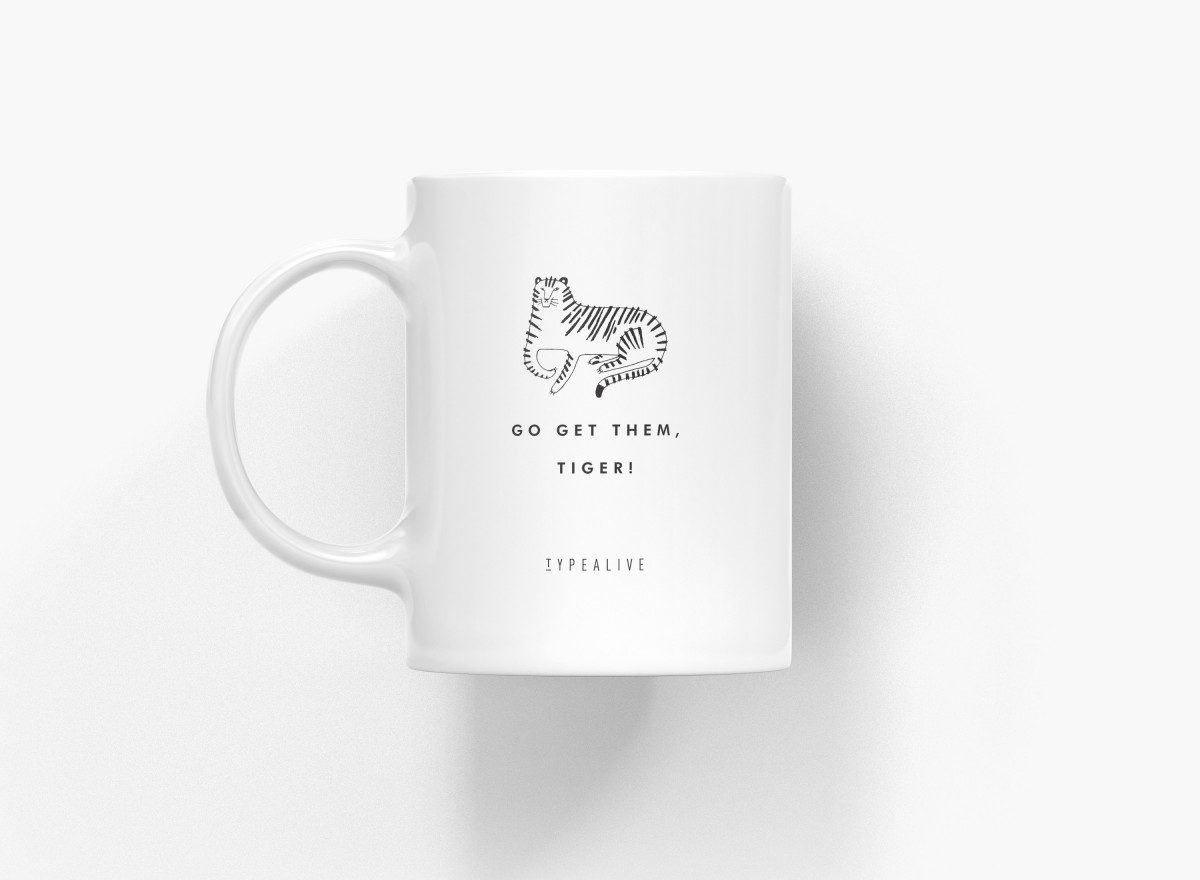 typealive / Tasse aus Keramik / Tiger