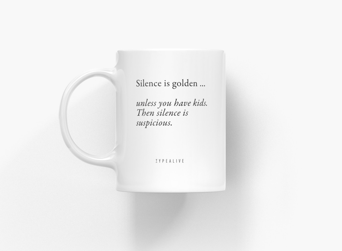 typealive / Tasse aus Keramik / Silence