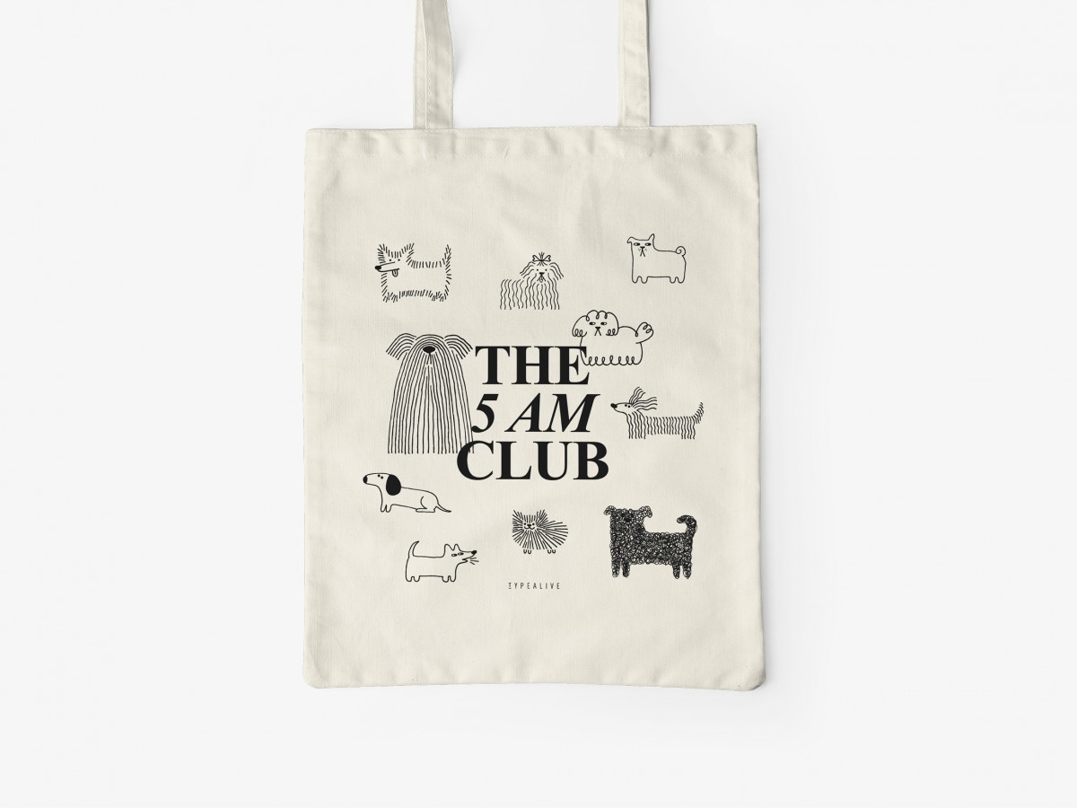 typealive / Baumwolltasche / 5 AM Club