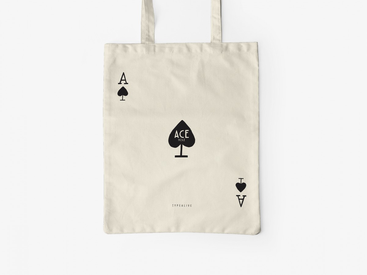typealive / Baumwolltasche / Ace Hole