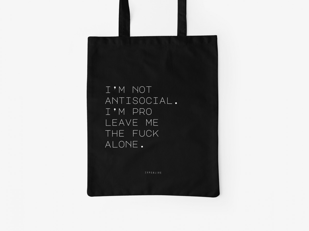typealive / Baumwolltasche / Antisocial
