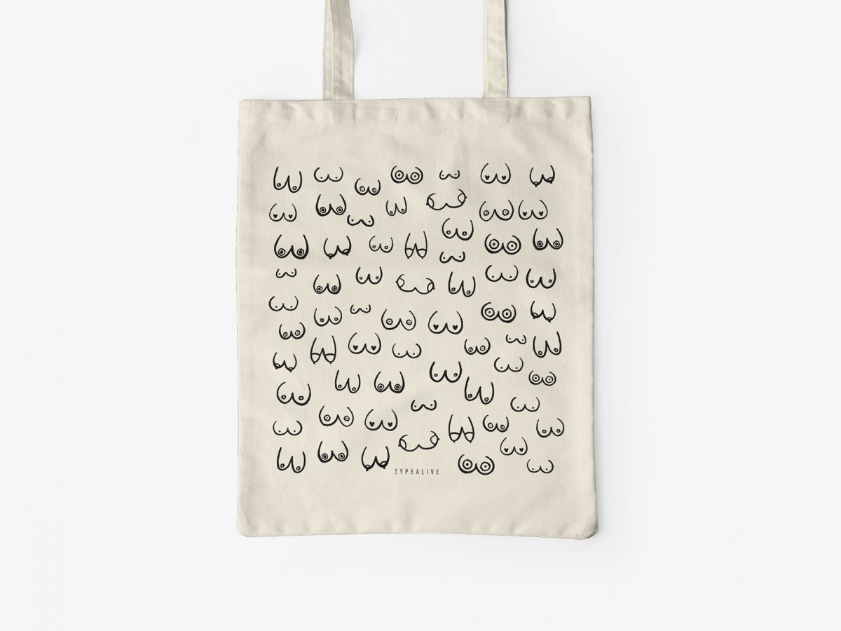 typealive / Baumwolltasche / Busenfreunde / Natur