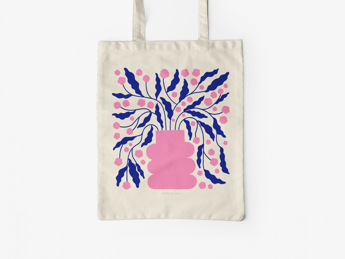 typealive / Baumwolltasche / Ceramics And Flowers