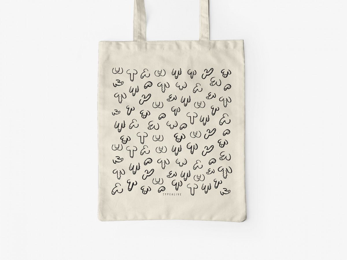 typealive / Baumwolltasche / DICKe Freunde  / Natur