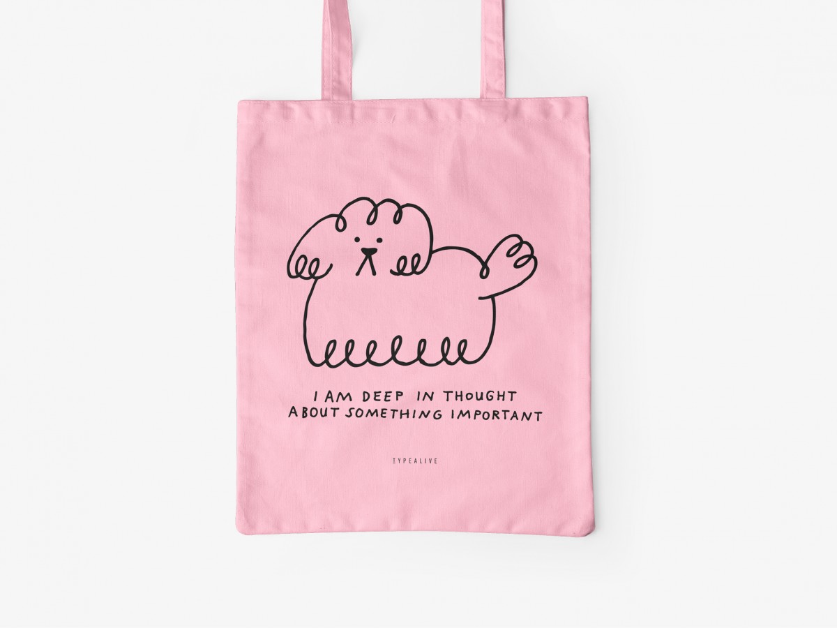 typealive / Baumwolltasche / Deep In Thought