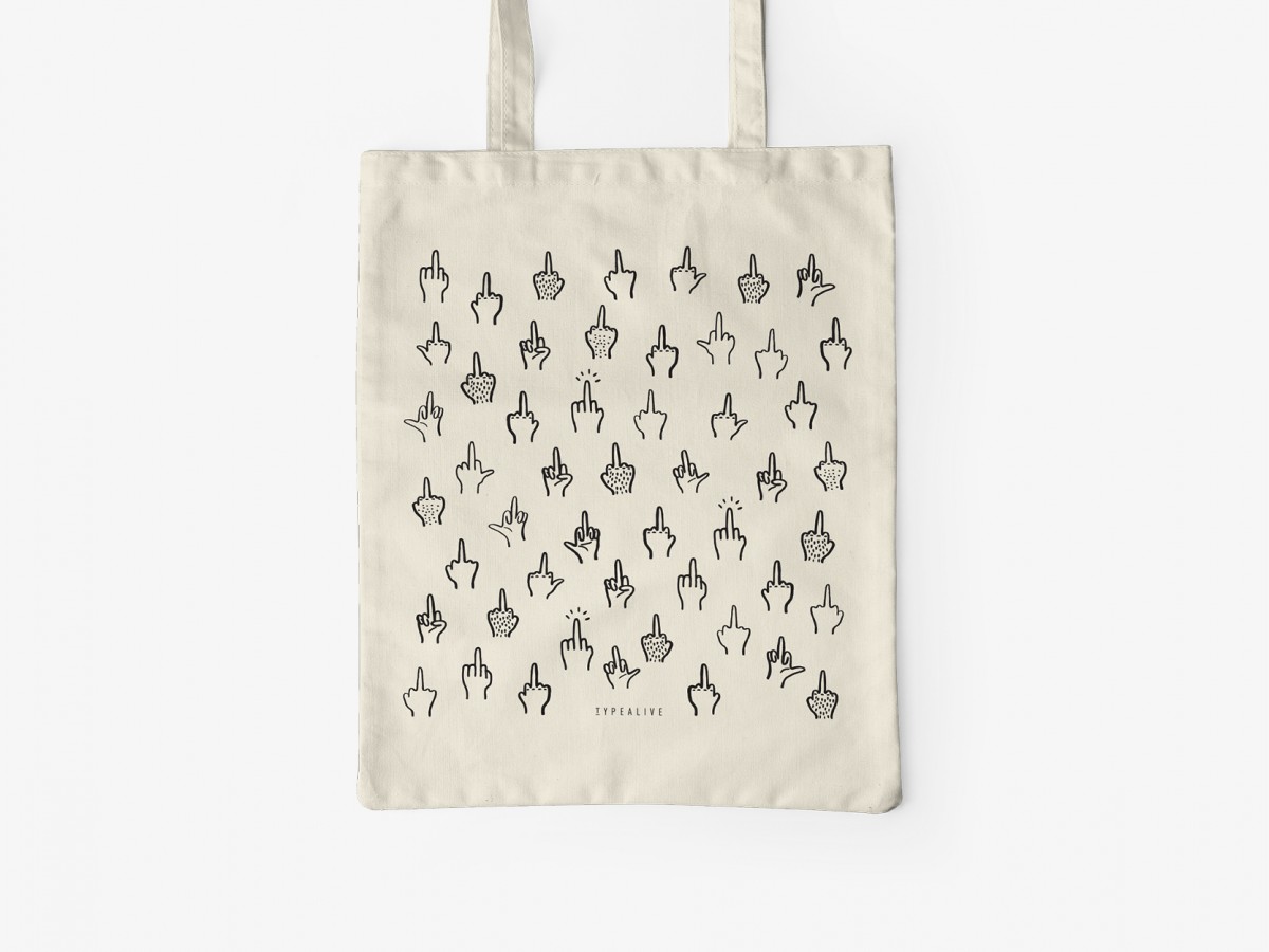 typealive / Baumwolltasche / F*&k You