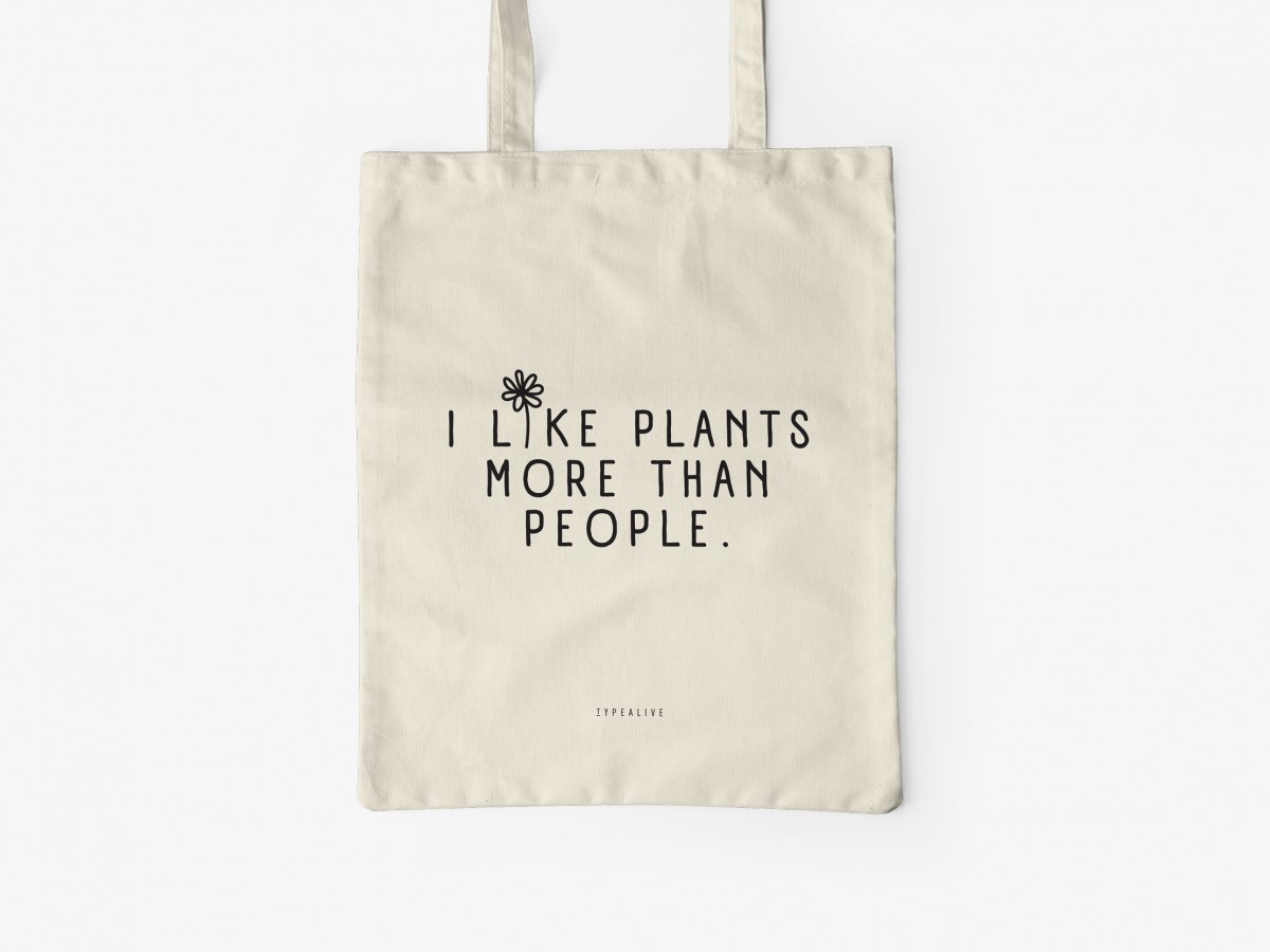 typealive / Baumwolltasche / I Like Plants