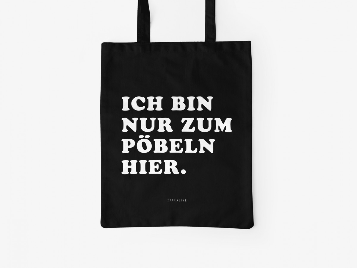 typealive / Baumwolltasche / Pöbeln