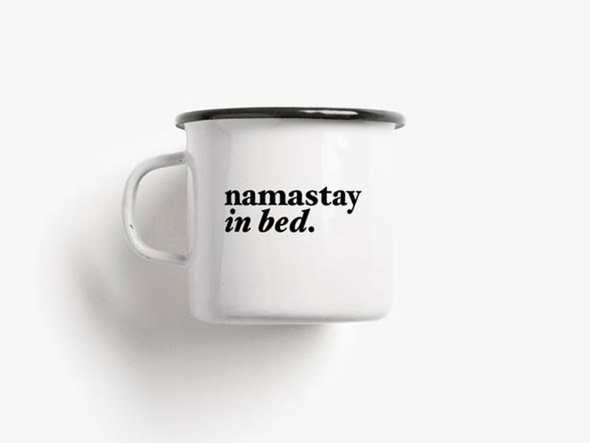 typealive / Emaillebecher Tasse / Namastay