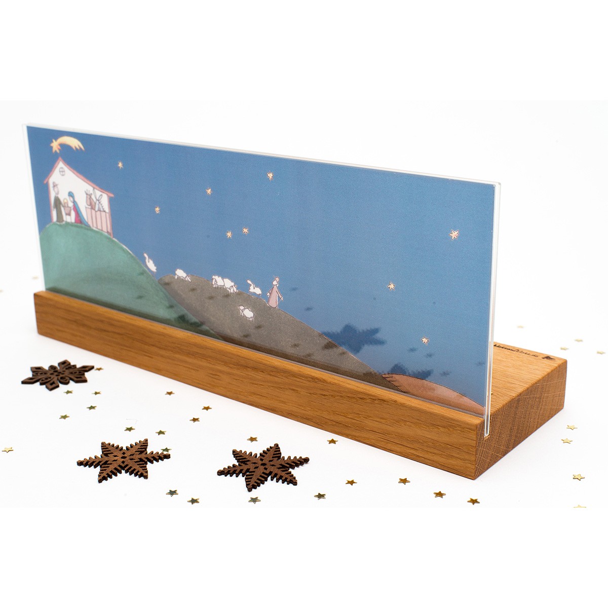 klotzaufklotz Weihnachtskrippe Landschaft (Eiche)