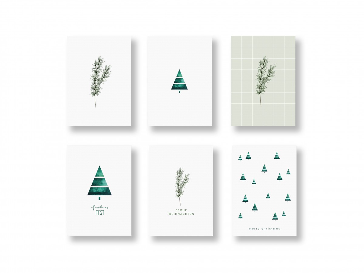 Weihnachtskarte Set 1 - SANS.