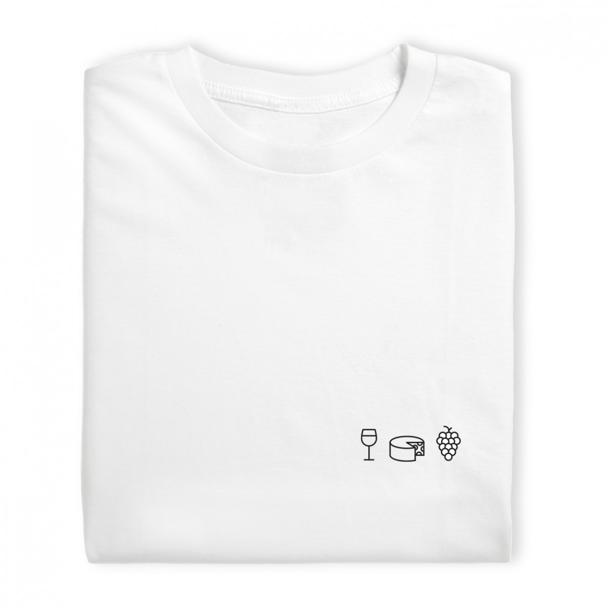 Charles / Shirt Wein, Käse, Trauben / 100% Biobaumwolle / Fair Wear zertifiziert 