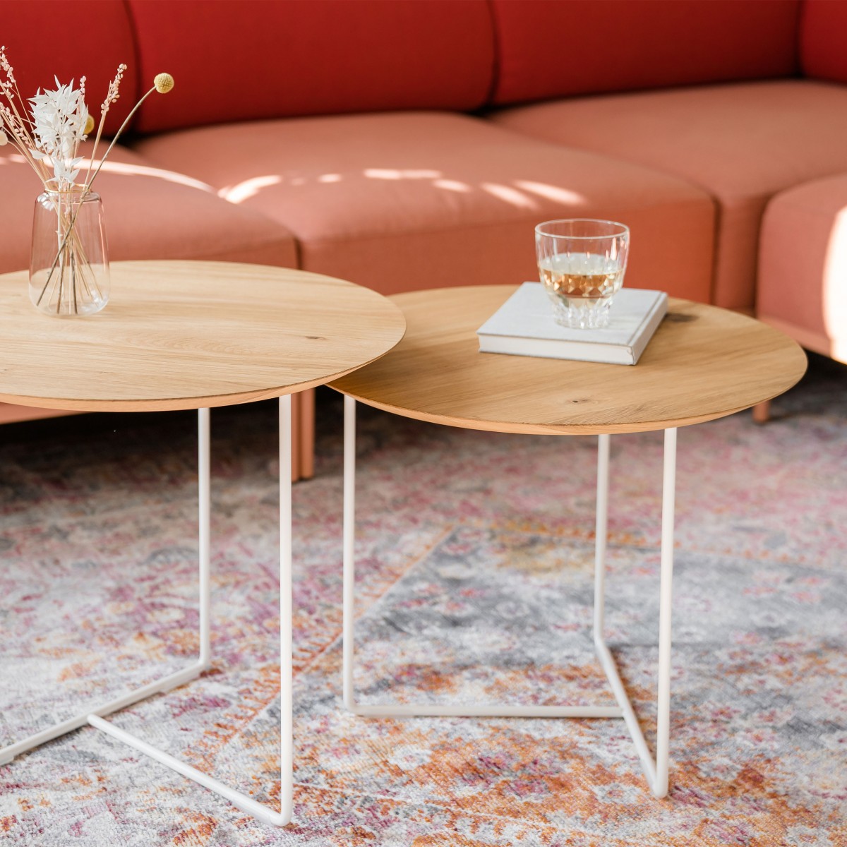 weld & co Beistelltisch Eiche 01 weiß