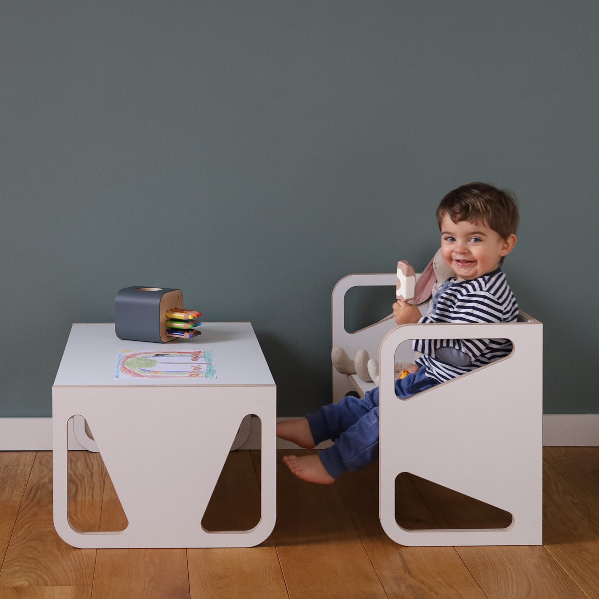 WILJA Kinderbank / Kindertisch 2 in 1 Möbel LILO