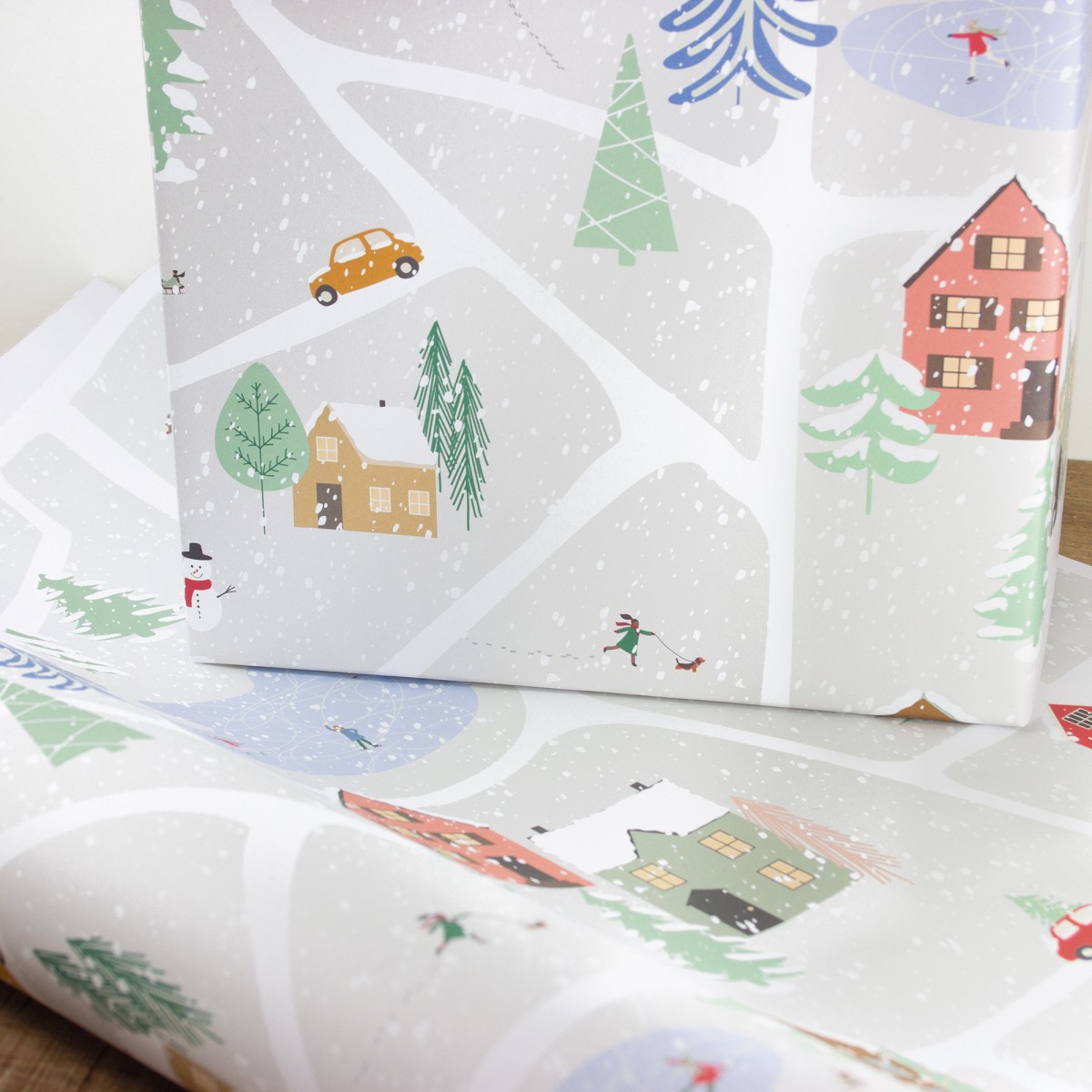Bow & Hummingbird 
 Geschenkpapier Winter Scenery
