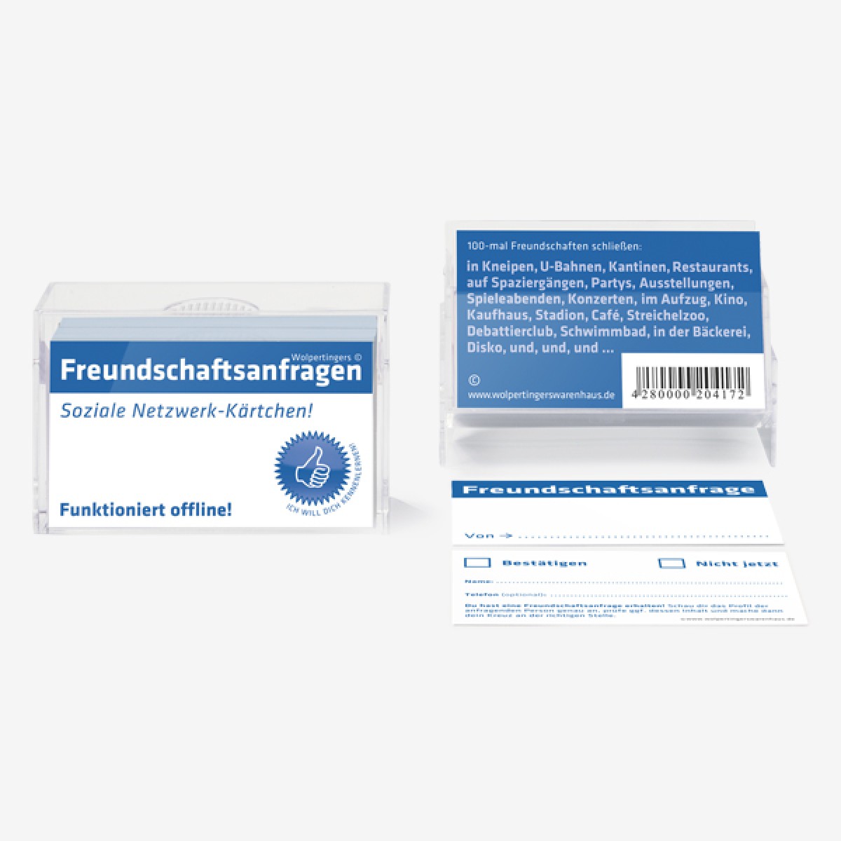 Freundschaftsanfragekärtchen