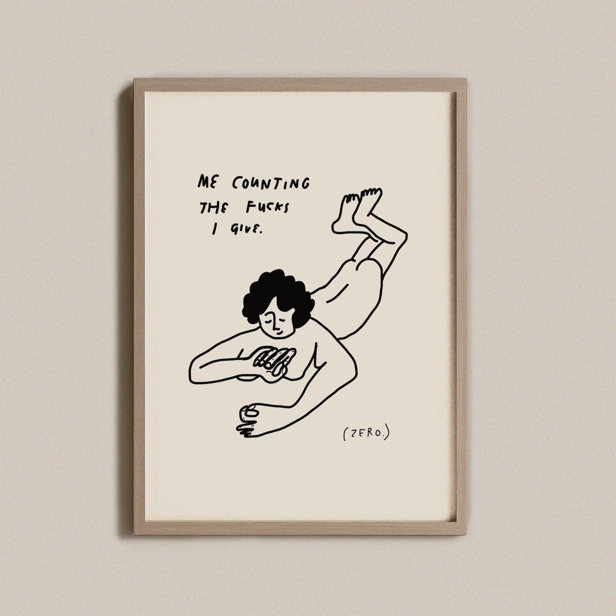 Print "Zero fucks" – A4 – Eva Dietrich