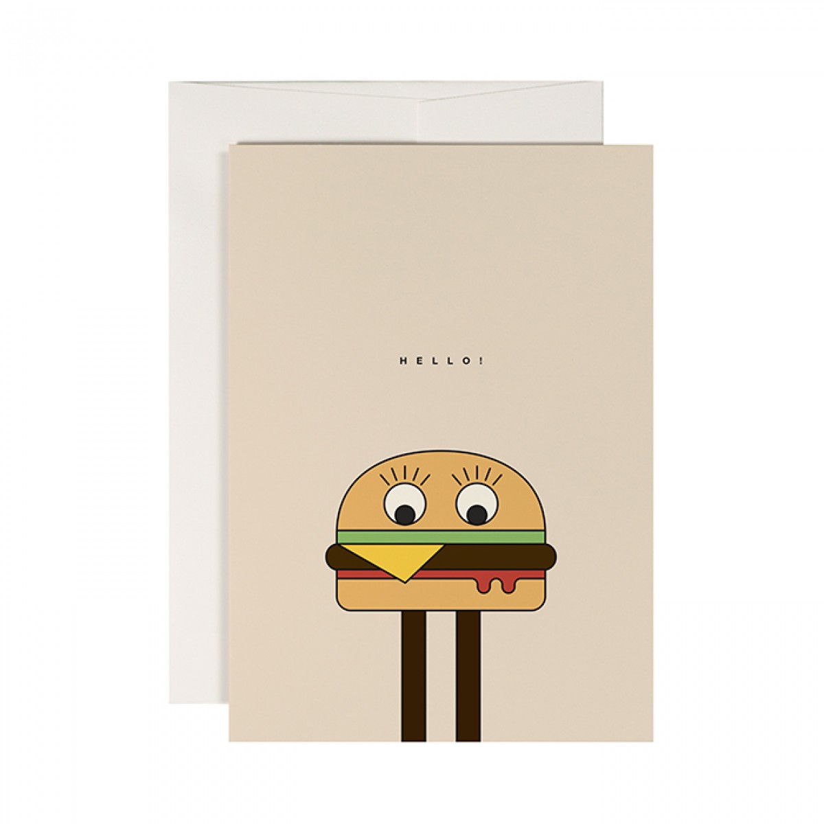 redfries burgerman – Klappkarte DIN A6 mit Umschlag, 3 Stück