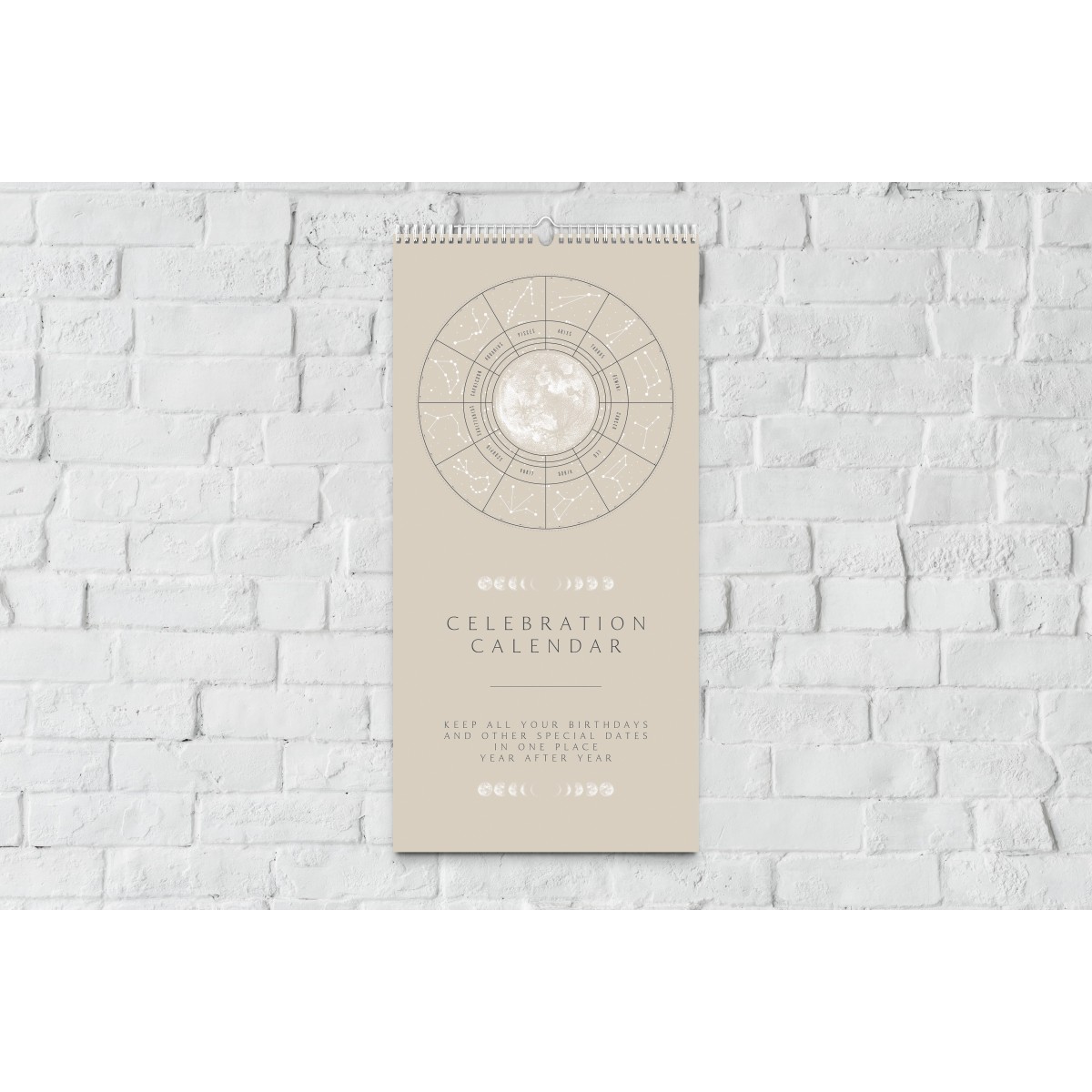 Ewiger Kalender Boho Beige // ShellyCreates