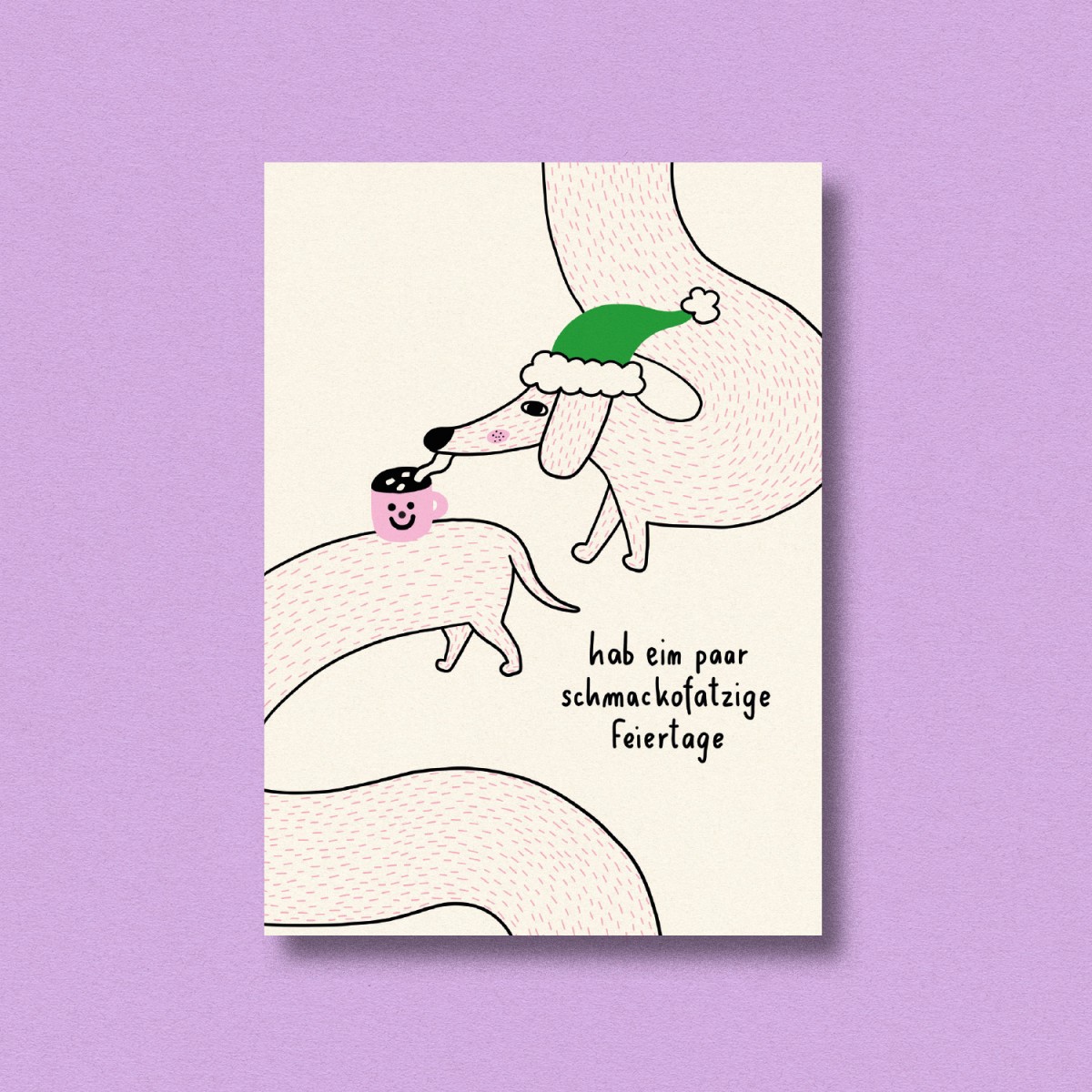 Postkarte schmackofatzig Feiertage ✿ Jenne Grassmann