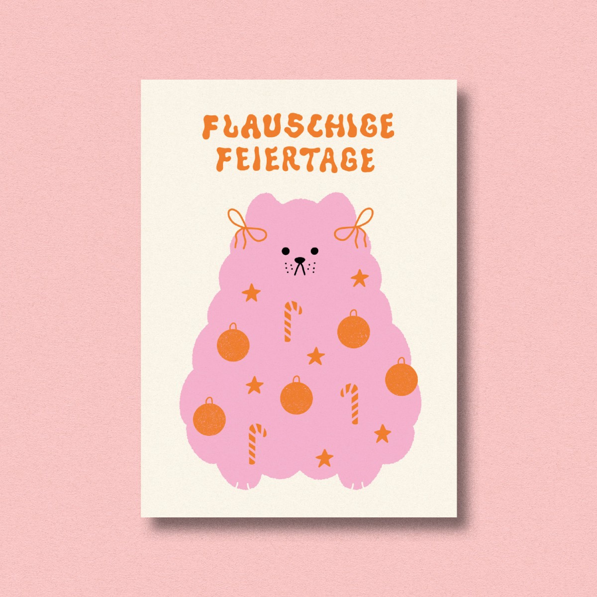Postkarte flauschige Feiertage ✿ Jenne Grassmann