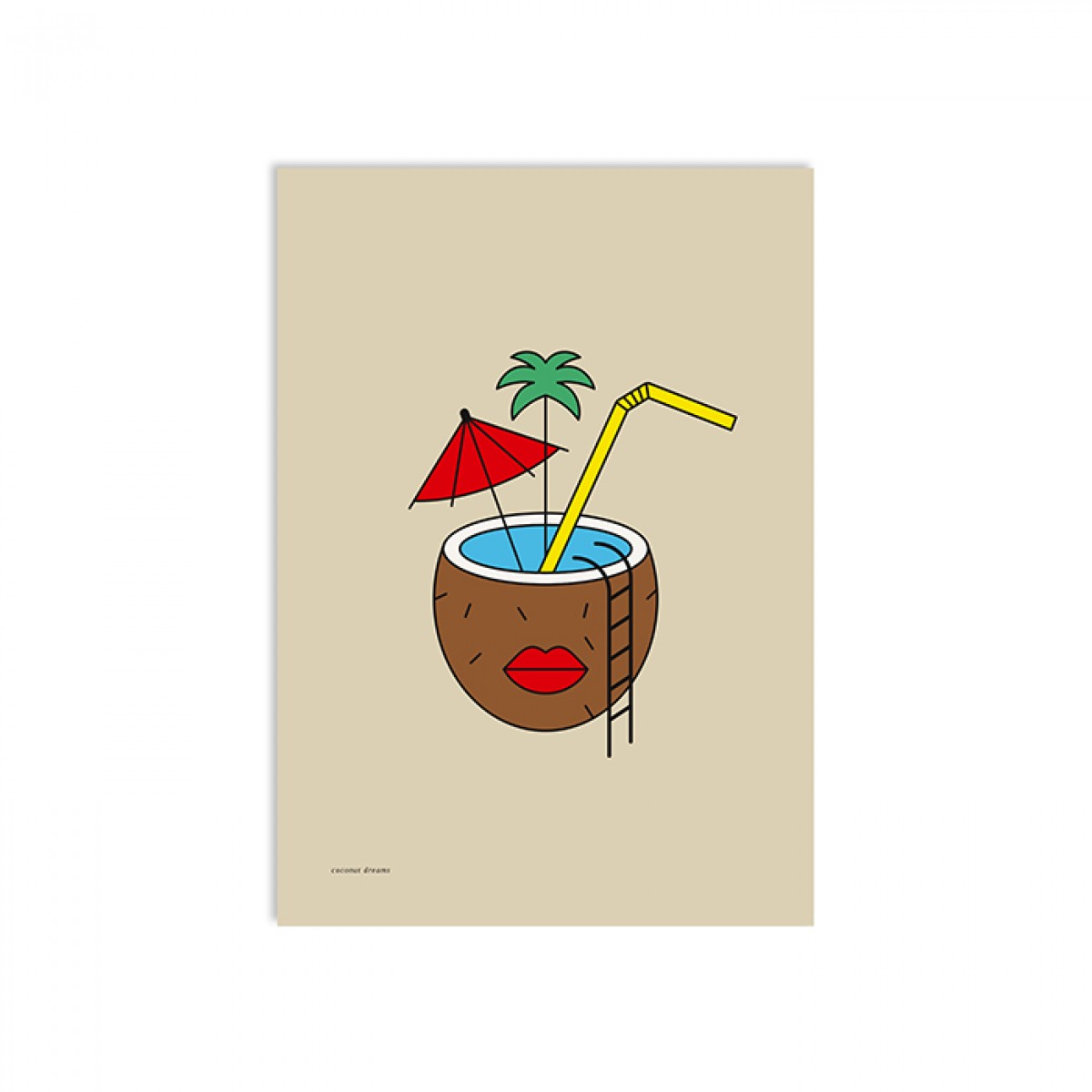 redfries coconut dreams a3 – Kunstdruck DIN A3