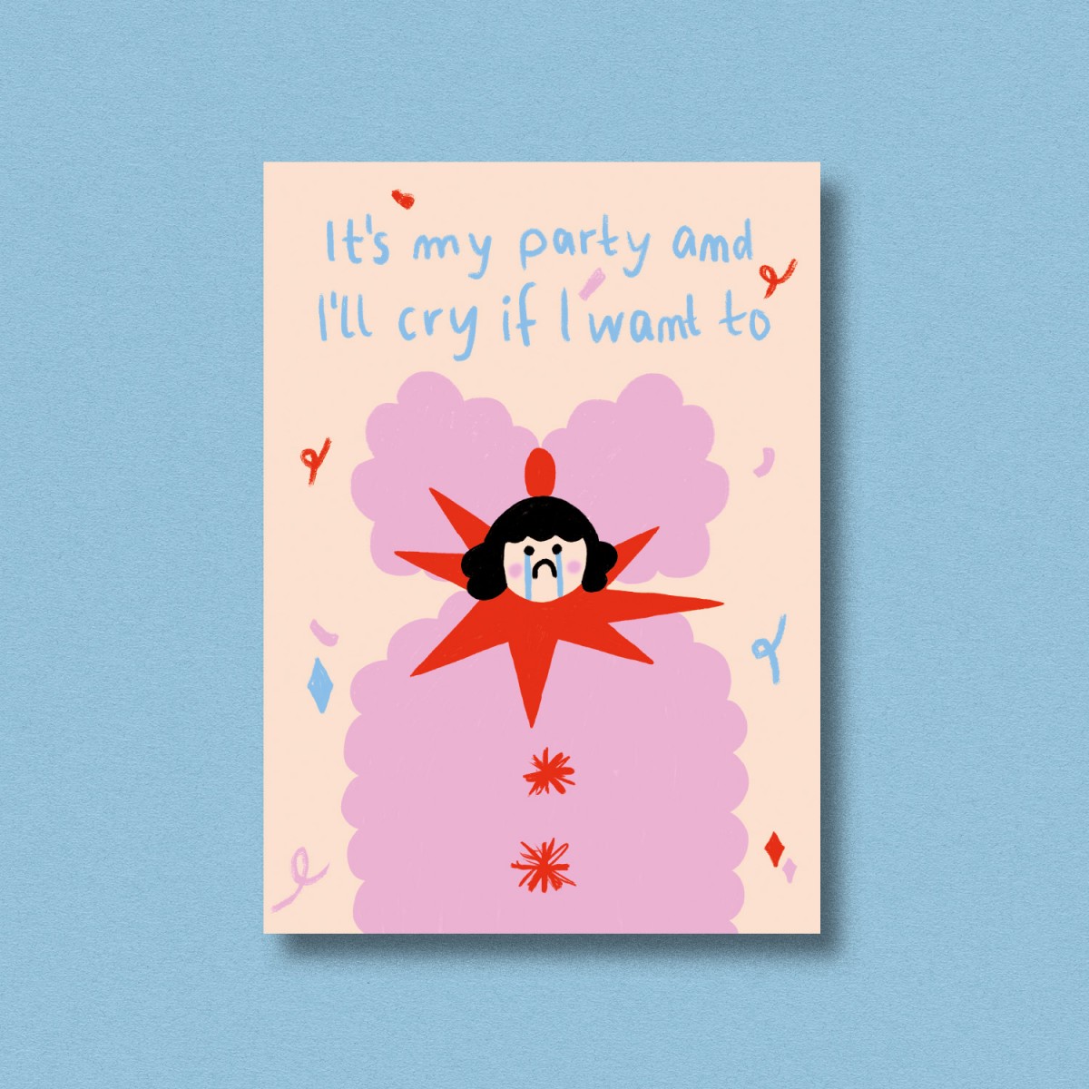 Postkarte it's my party ✿ Jenne Grassmann