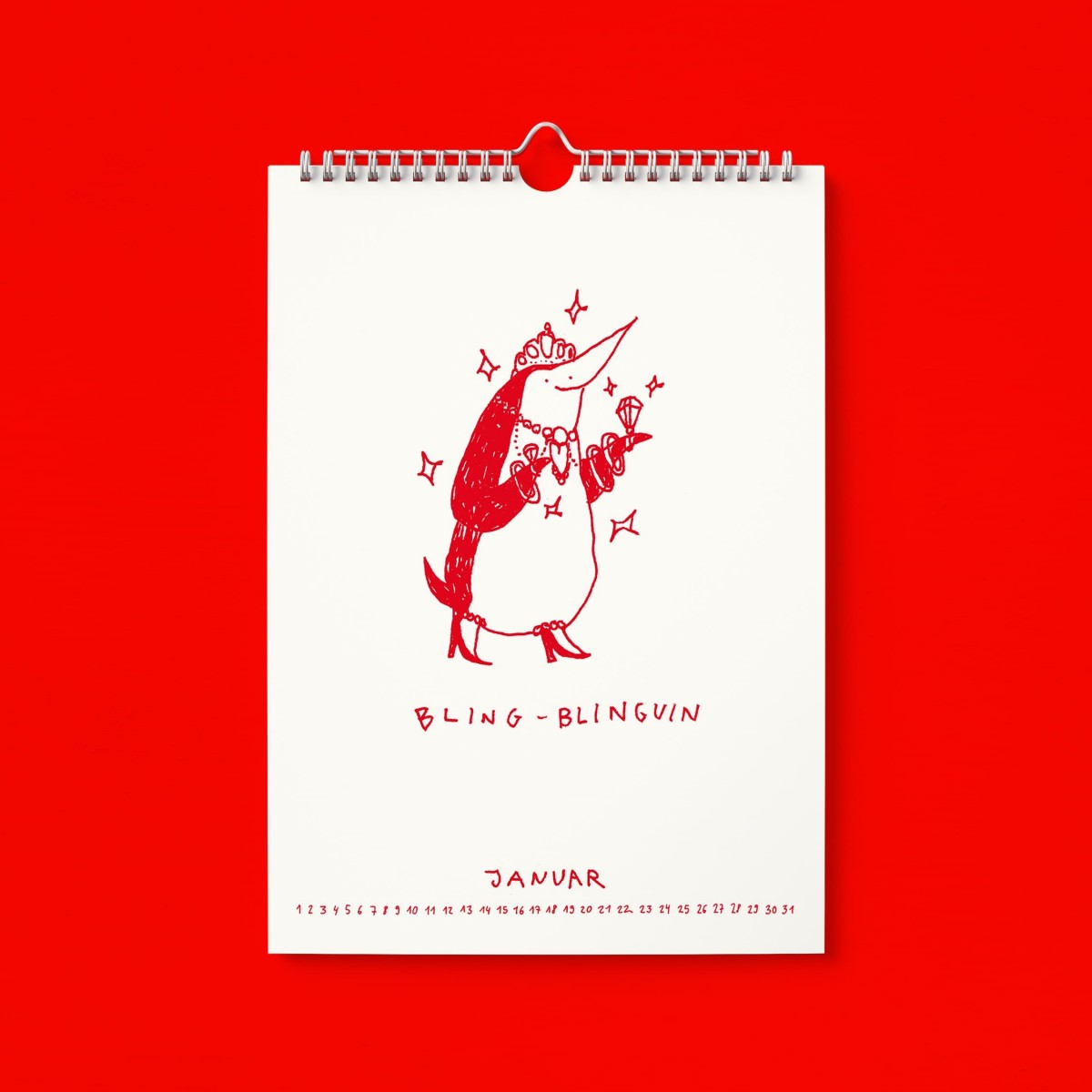 "Ich glaub ich Spinnguin! Schon 2026?!" Kalender by Gianluca Scigliano