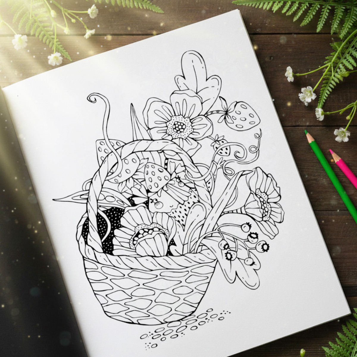 »Frühlings-Malbuch« zum Entspannen - Verena Pia