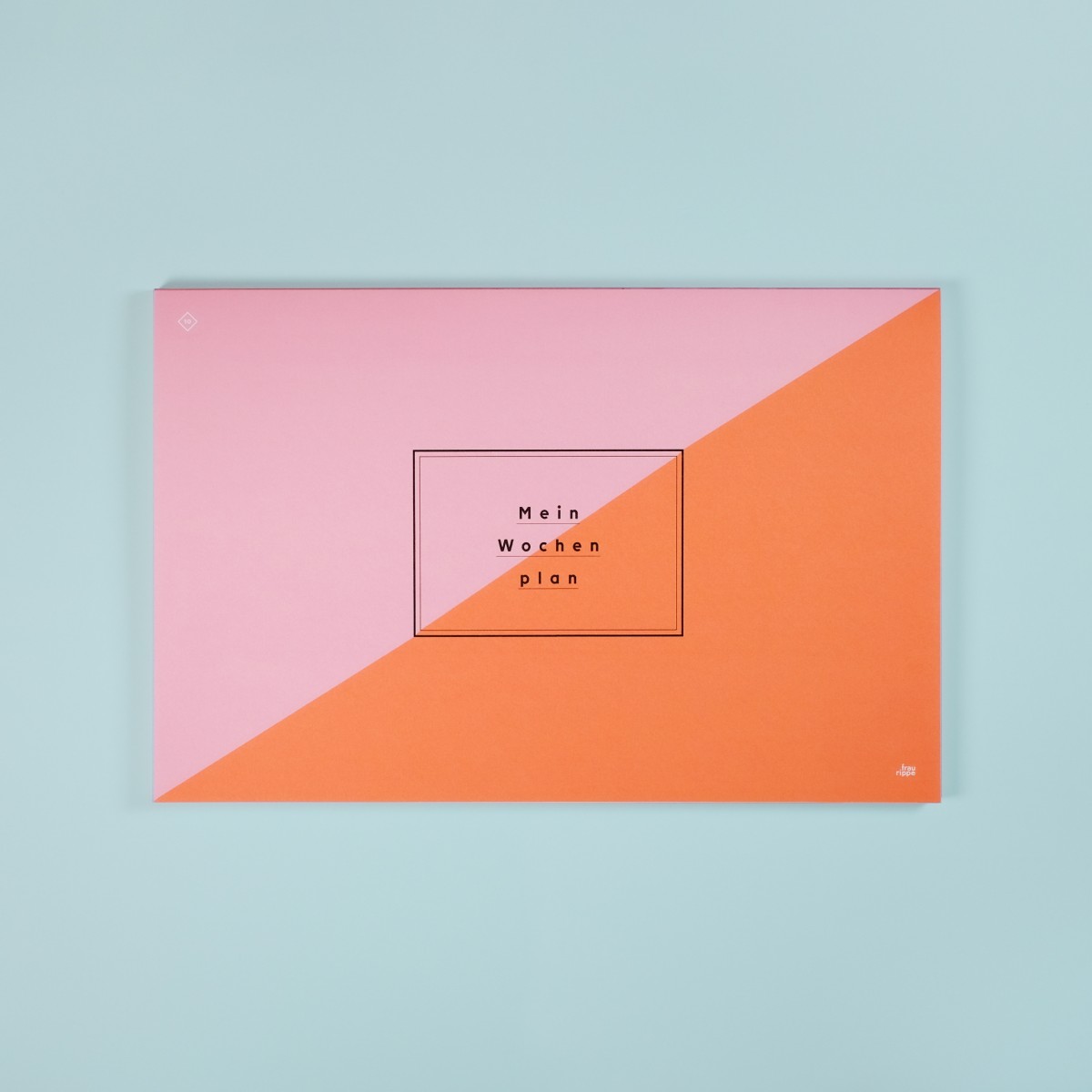 Wochenplaner mit Umschlag / Nr. 10 – rosa & orange / frau rippe