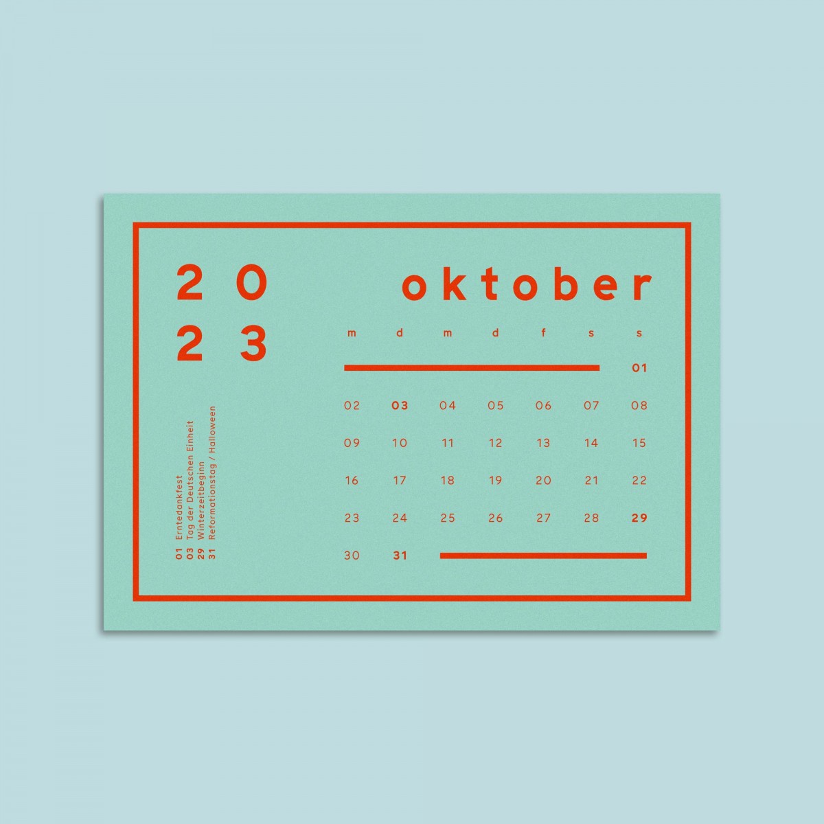 Postkartenkalender Nr. 01 inkl. Kartenhalter aus Holz / Tischkalender / frau rippe