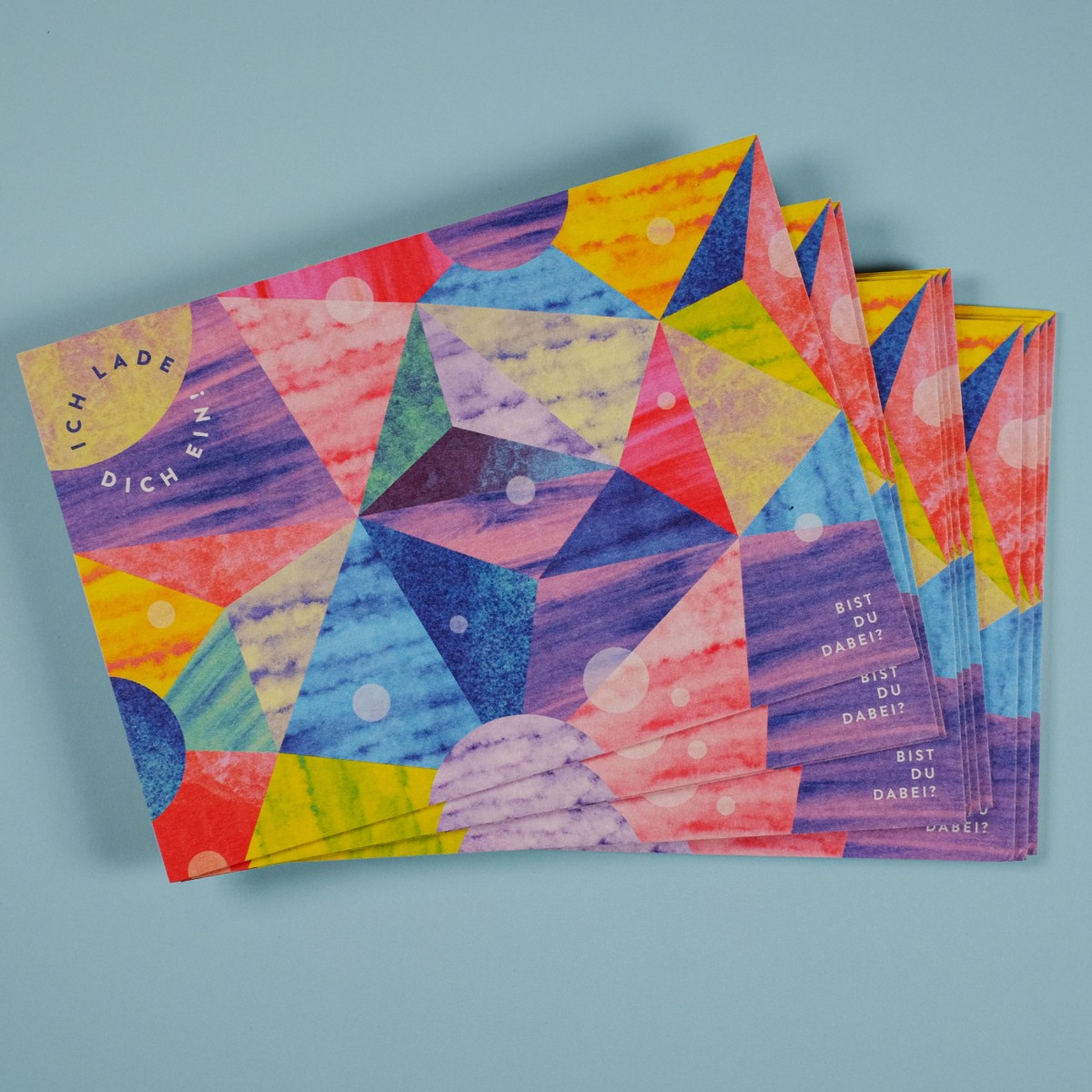 Einladungskarte / Einladung Kindergeburtstag / Postkarte / frau rippe