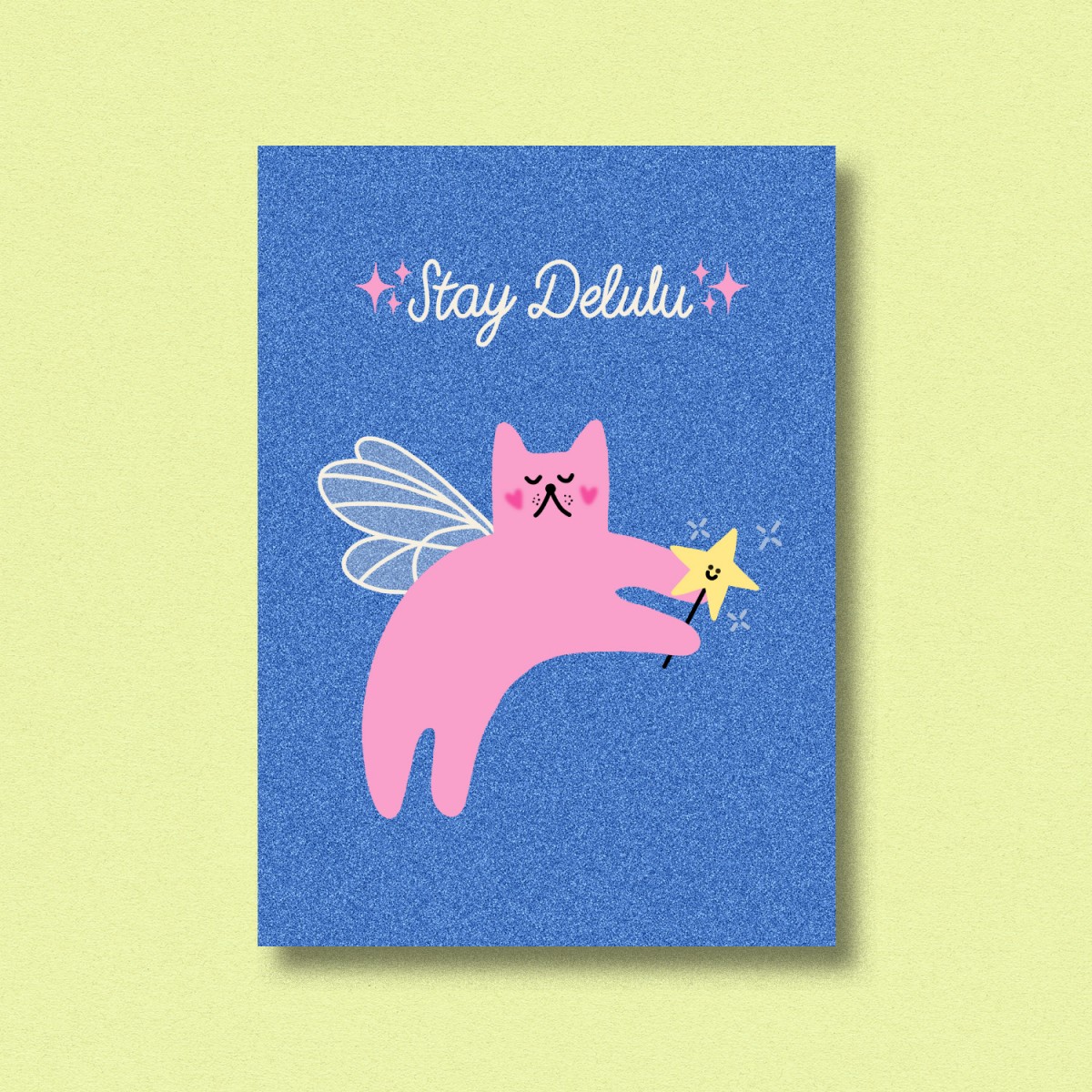 Postkarte stay delulu ✿ Jenne Grassmann
