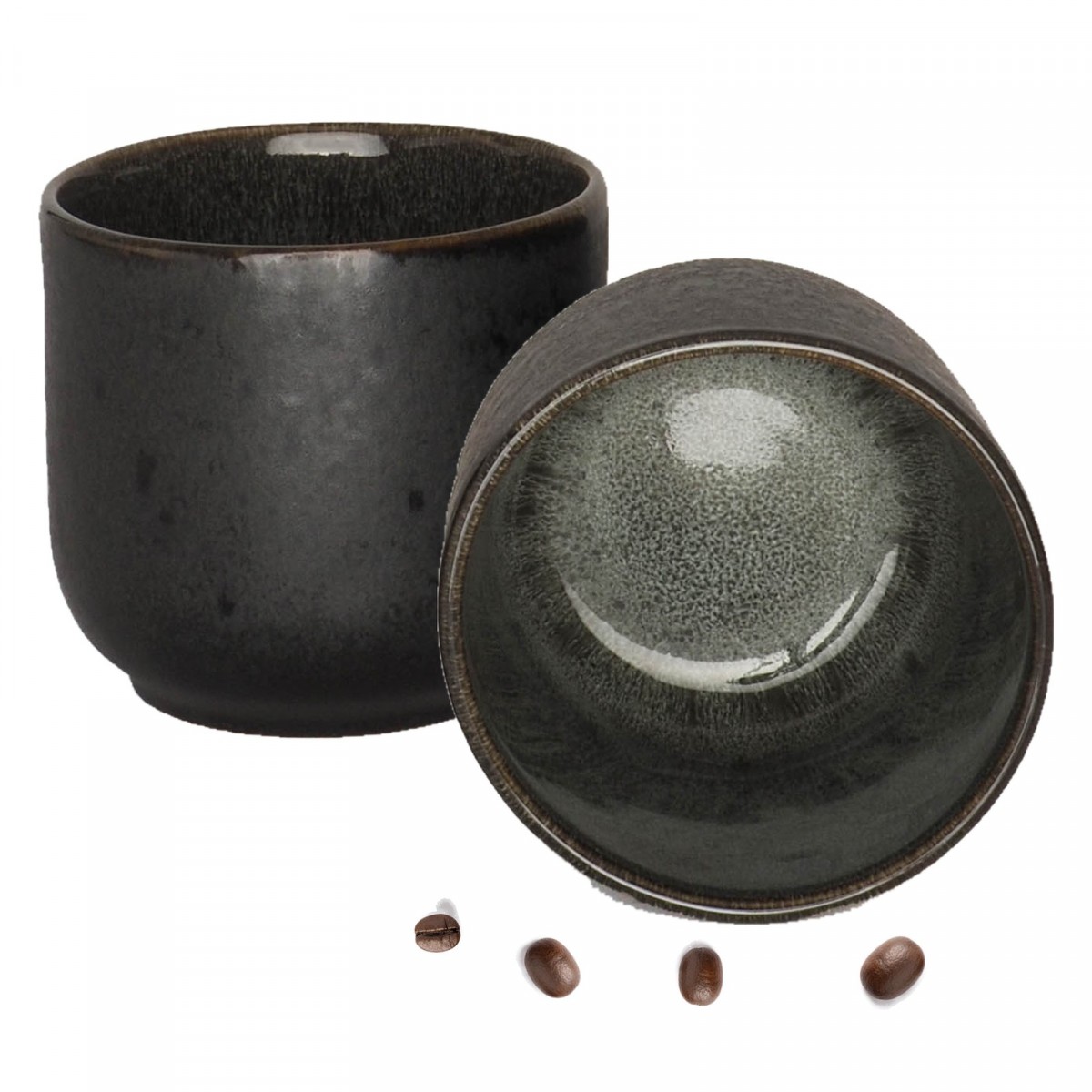 Lys Keramik Becher 300 ml, 2er-Set – handgemacht in Portugal