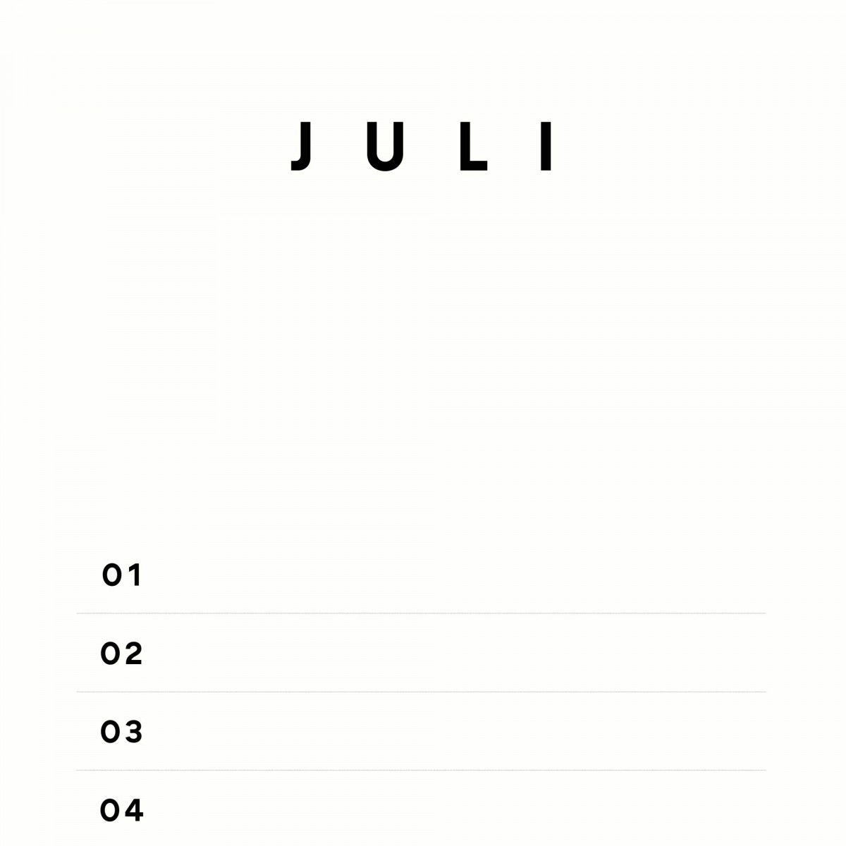 Geburtstagskalender Nr. 02 / immerwährend / frau rippe