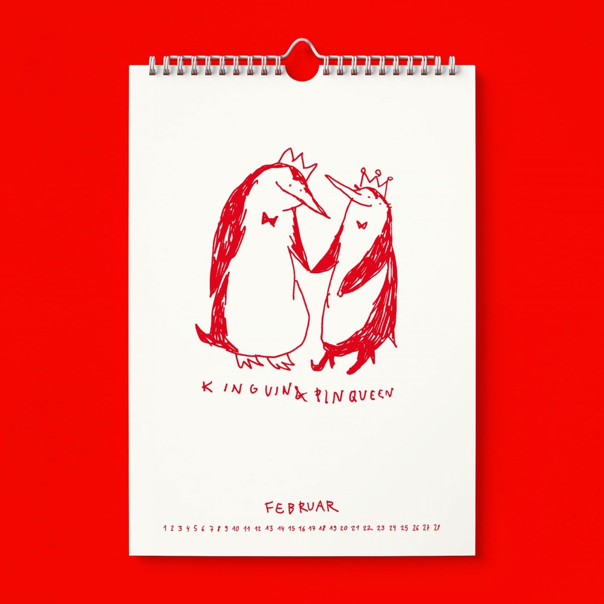 "Ich glaub ich Spinnguin! Schon 2026?!" Kalender by Gianluca Scigliano
