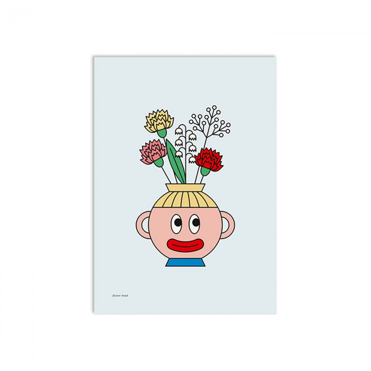 redfries flower head a3 – Kunstdruck DIN A3