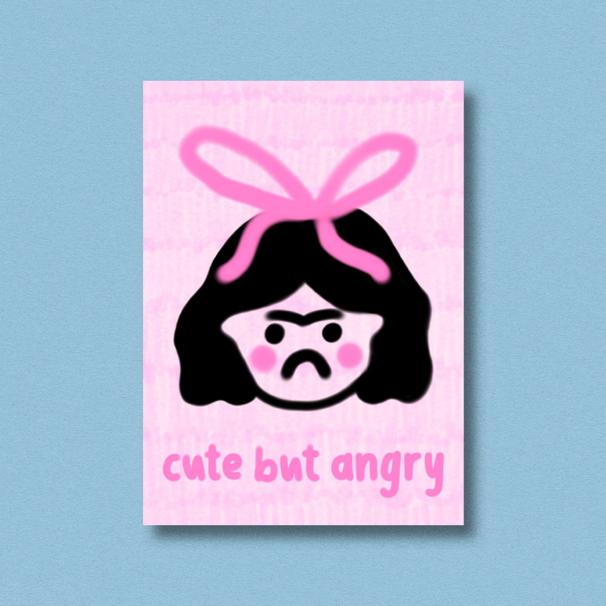 Postkarte cute but angry ✿ Jenne Grassmann