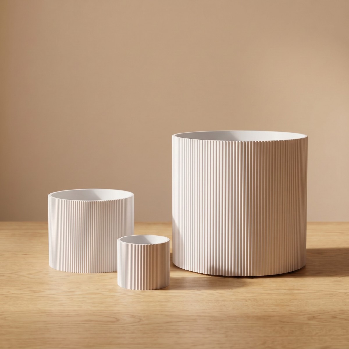 Lined Übertopf mittel – 3D-gedruckt