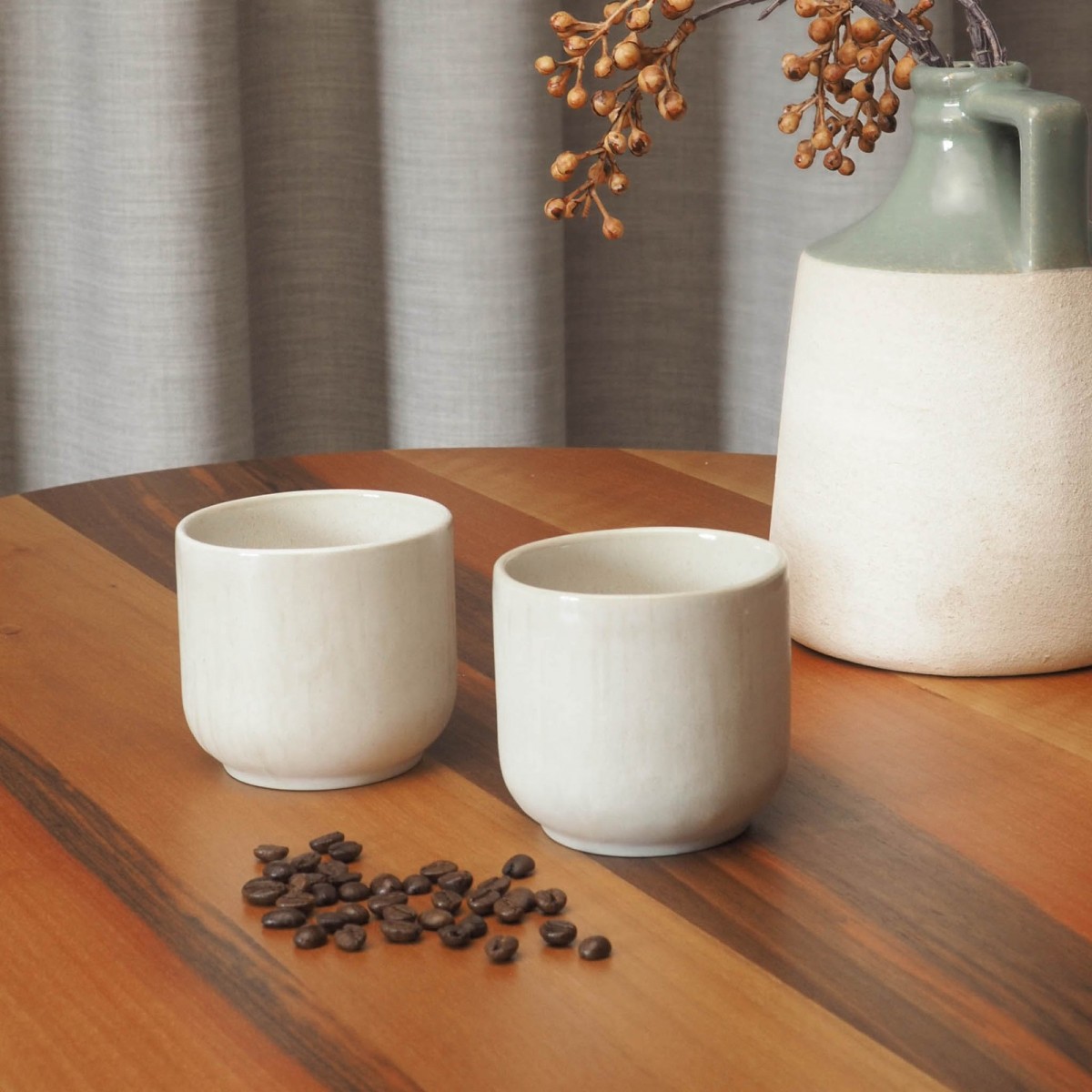 Lys Keramik Becher 300 ml, 2er-Set – handgemacht in Portugal